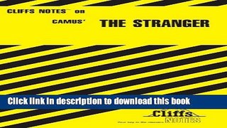 Read The Stranger (Cliffs Notes)  Ebook Free