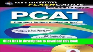 Read PCAT (Pharmacy College Admission Test) Flashcard Book Premium Edition w/CD-ROM (PCAT Test