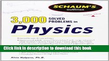 Read Schaum s 3,000 Solved Problems in Physics (Schaum s Outlines)  Ebook Free