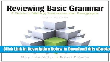 [Reads] Reviewing Basic Grammar (9th Edition) Free Ebook