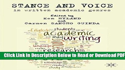 [Get] Stance and Voice in Written Academic Genres Popular New