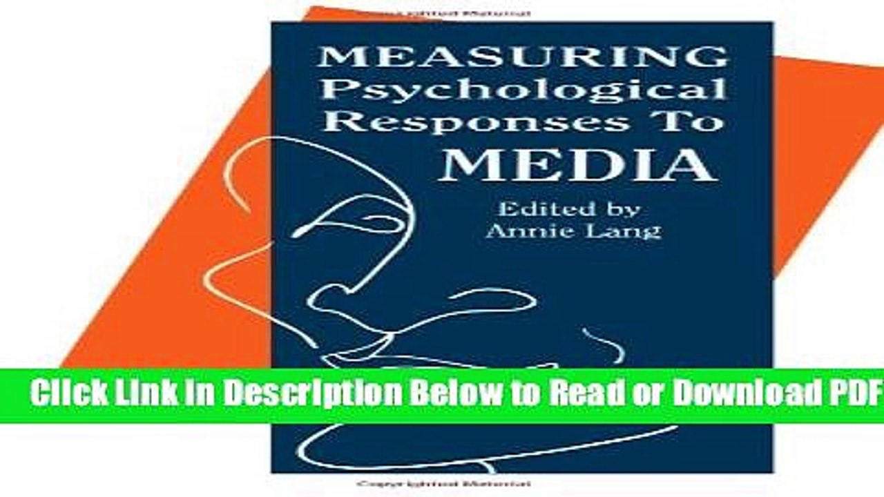 [PDF] Measuring Psychological Responses To Media Messages (Routledge Communication Series) Popular