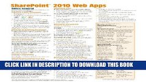 [PDF] Microsoft SharePoint 2010 Web Apps Quick Reference Guide (Cheat Sheet of Instructions,