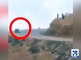 خطرناک موڑ پر خوفناک حادثہ، گاڑی کا کیا ہوا دیکھیے اس ویڈیو میں
