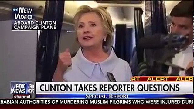 Une crise de toux achève la conférence de presse d'Hillary Clinton