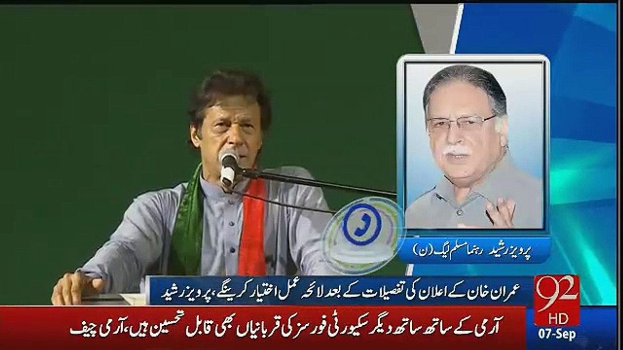 Pervez Rasheed Response On Imran Khan’s Announcement