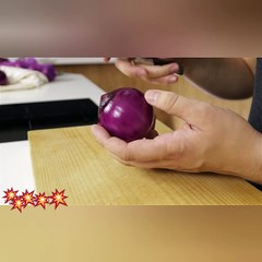 How to cut Onion Rose Salad Decoration