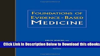 [Reads] Foundations of Evidence-Based Medicine Online Ebook