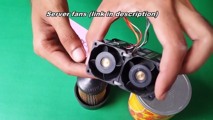 How to make a Powerful mini VACUUM CLEANER out of Junk