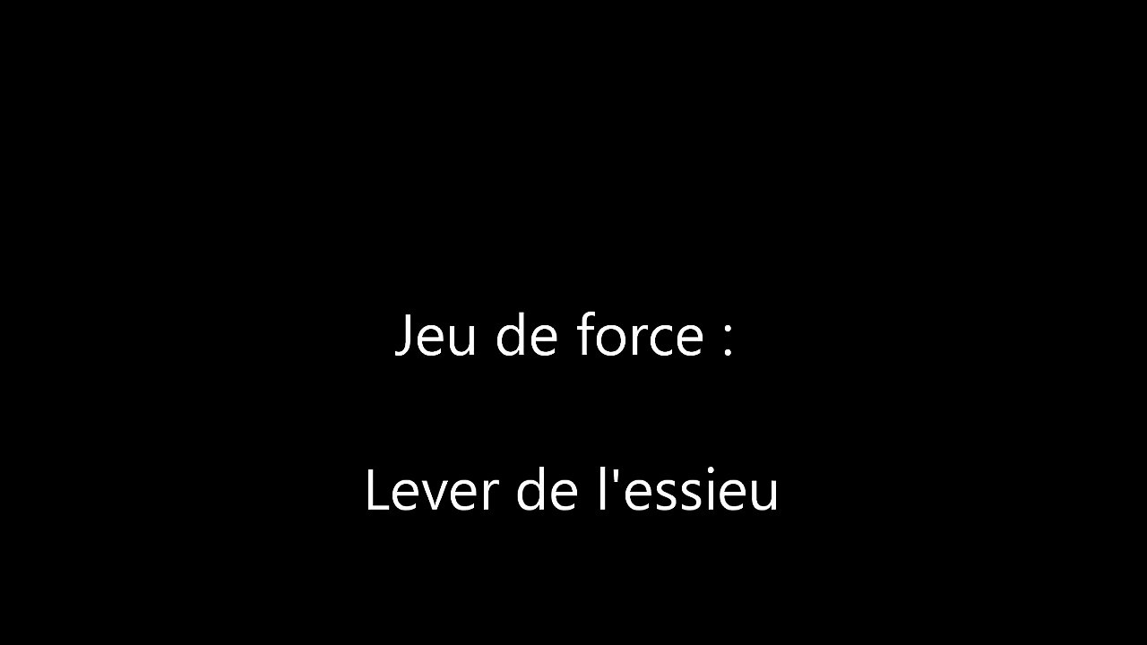 Lever d'essieur