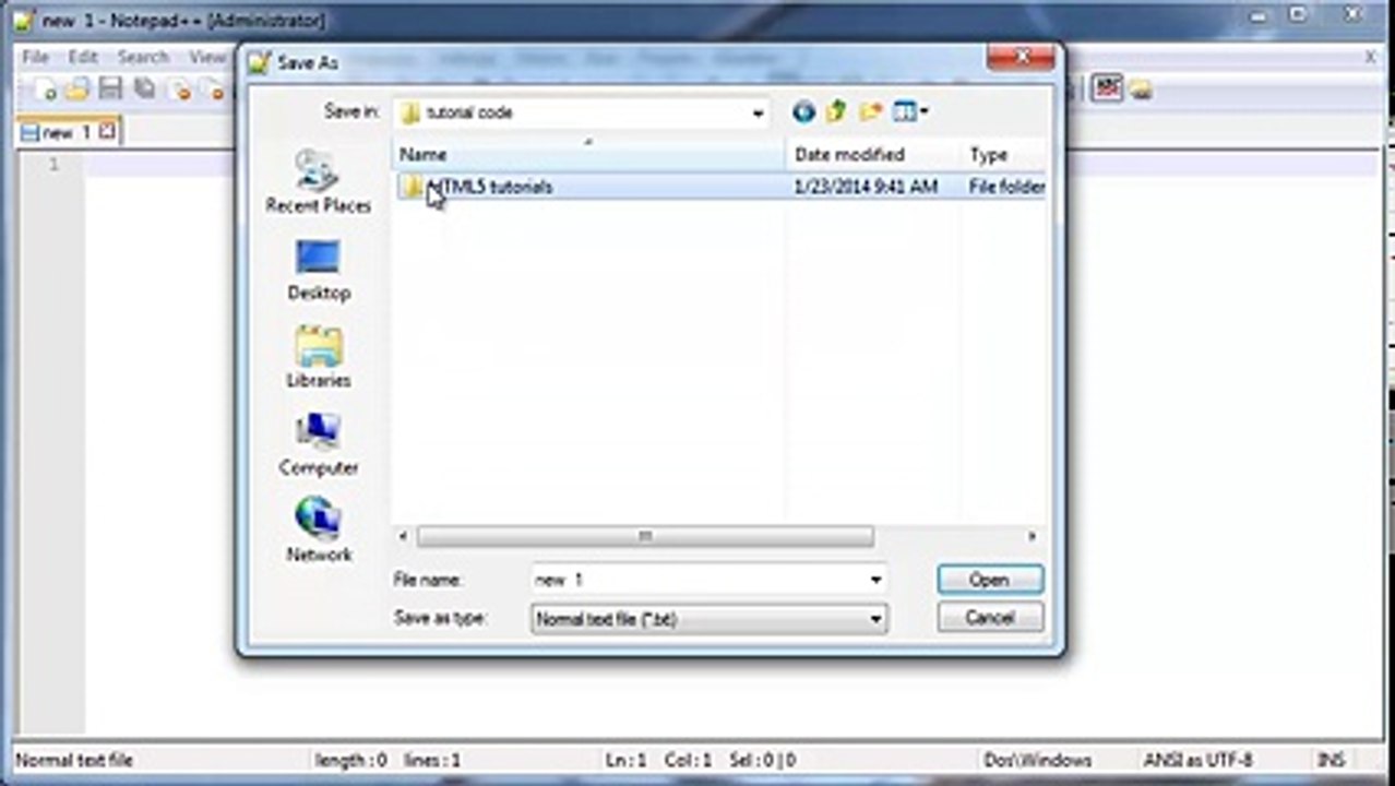 HTML5 and CSS3 beginners tutorial 2 - creating our first web page