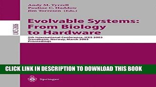 Collection Book Evolvable Systems: From Biology to Hardware: 5th International Conference, ICES