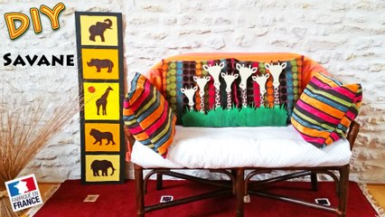 DIY - Faire une deco savane avec des girafes lion elephant  tuto deco Afrique