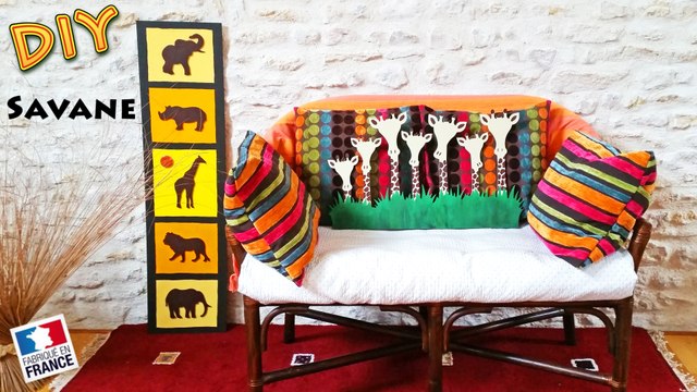 DIY - Faire une deco savane avec des girafes lion elephant tuto deco Afrique