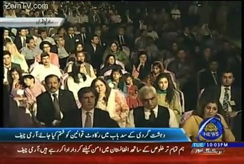 General Raheel iving Clear Threat to and India