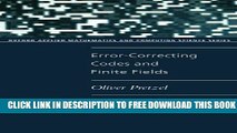 Collection Book Error-Correcting Codes and Finite Fields. Student Edition (Oxford Applied