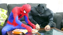 #Spiderman and Batman vs Joker Prank!with Frozen Elsa and Anna! Funny Superheroes in Real Life Prank-j-RwI2Z0Wvg
