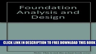 New Book Foundation Analysis and Design