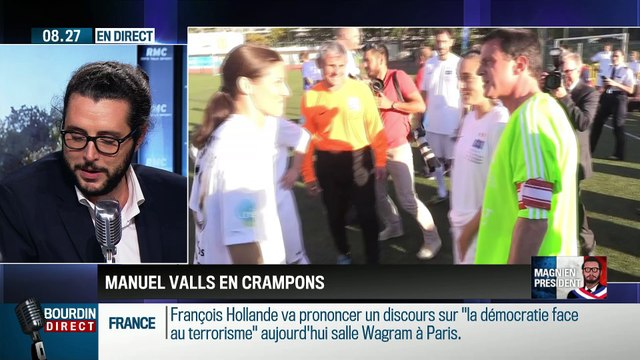 QG Bourdin 2017: Magnien président !: Manuel Valls en short et crampons pour un match de charité
