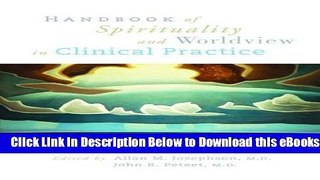 [Reads] Handbook of Spirituality and Worldview in Clinical Practice Online Books