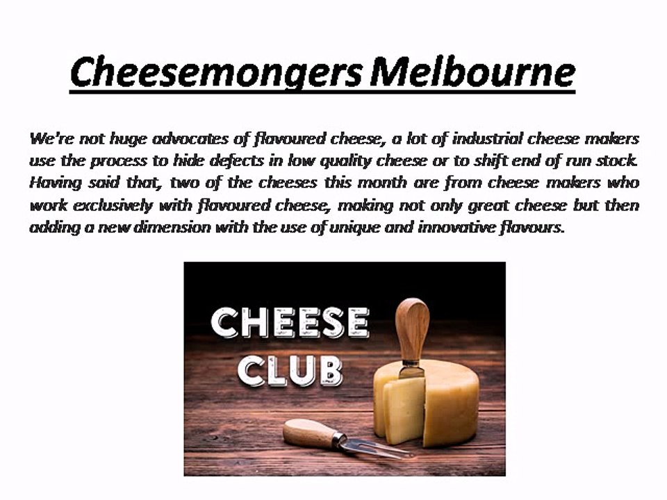 Cheesemongers Melbourne