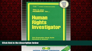 Popular Book Human Rights Investigator(Passbooks)