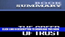 [PDF] Summary: The Speed of Trust - Stephen M. Covey: The One Thing That Changes Everything Full