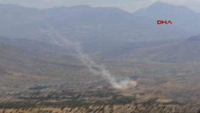 Derecik'te Belirlenen PKK Hedefleri Obüs Toplarıyla Vuruldu