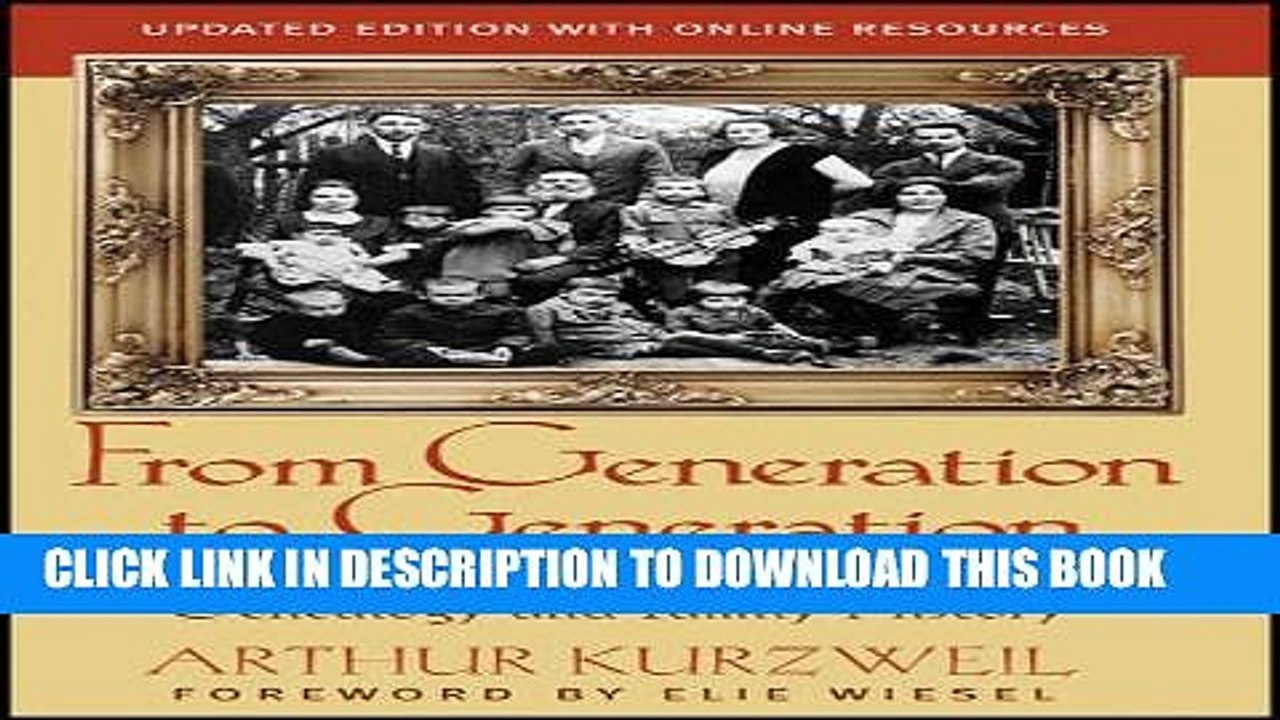 [PDF] From Generation to Generation: How to Trace Your Jewish Genealogy and Family History Popular