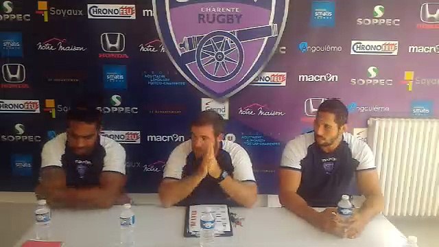 La conférence de presse du SAXV avant Biarritz