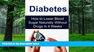 Big Deals  Diabetes: How to Lower Blood Sugar Naturally Without Drugs in 4 Weeks: Diabetes,