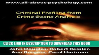 [PDF] Criminal Profiling from Crime Scene Analysis Full Online
