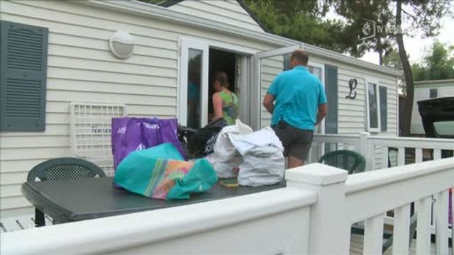 Fin des vacances : Les campeurs repartent (Vendée)