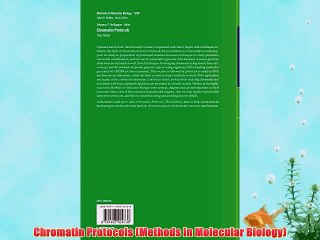 [PDF] Chromatin Protocols (Methods in Molecular Biology) Popular Colection