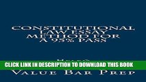 [PDF] Constitutional Law Essay Method For A 95% Pass: Normalized Partial Reading Permitted Popular