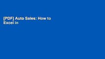 [PDF] Auto Sales: How to Excel in the Career of Selling Cars Popular Online