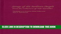 [PDF] Songs of the Serbian People: From the Collections of Vuk Karadzic Full Collection