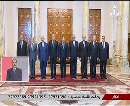 وزير التموين والمحافظون الـ6 يؤدون اليمين الدستورية أمام الرئيس