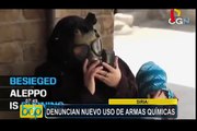 Siria: denuncian nuevo uso de armas químicas