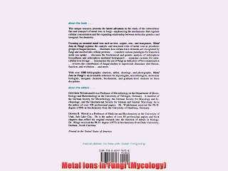 [PDF] Metal Ions in Fungi (Mycology) Full Online