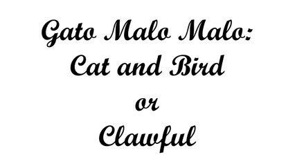 Gato Malo Malo: Cat and Bird or Clawful