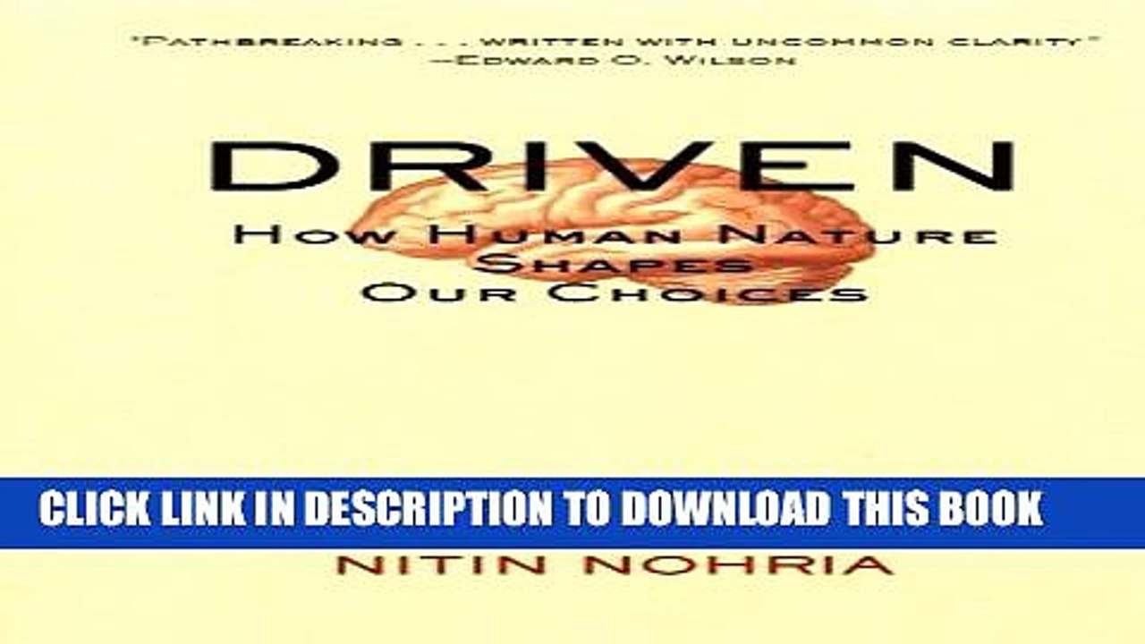 [PDF] Driven How Human Nature Shapes Our Choices (JB Warren Bennis