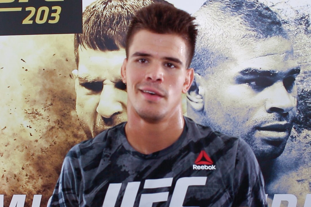 Mickey Gall media scrum at UFC 203 open workouts
