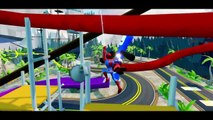 DISNEY CARS COLORS Fun with Spiderman Mickey Mouse Hulk & Donald Duck   Nursery Rhymes