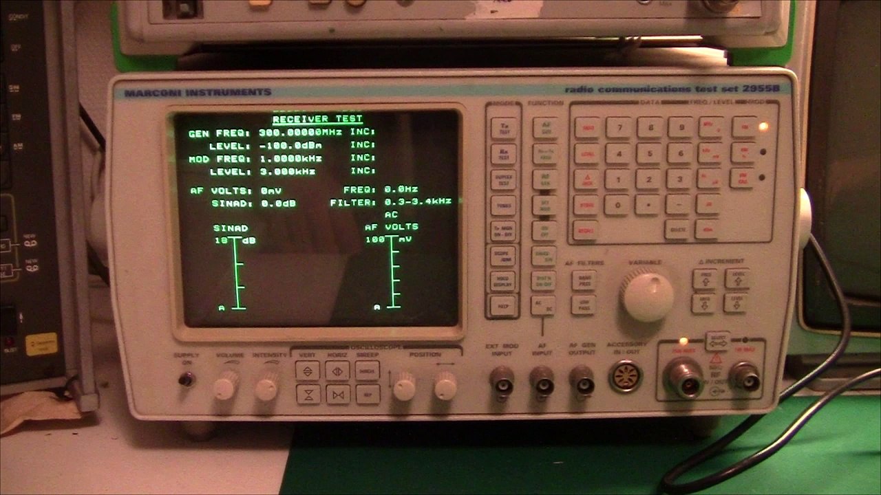 Introduction to radio testing with a Marconi 2955B