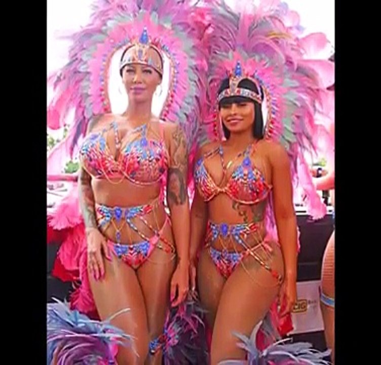 Amber Rose and Blac Chyna at Trinidad Carnival 2016