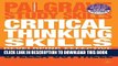 New Book Critical Thinking Skills: Developing Effective Analysis and Argument (Palgrave Study