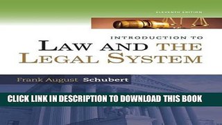New Book Introduction to Law and the Legal System