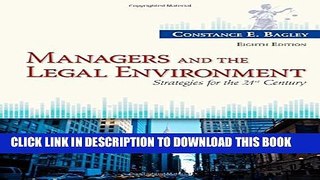 New Book Managers and the Legal Environment: Strategies for the 21st Century