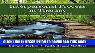 Collection Book Interpersonal Process in Therapy: An Integrative Model